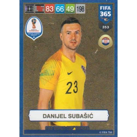 Danijel Subašić FIFA World Cup Heroes 353 FIFA 365 Adrenalyn XL