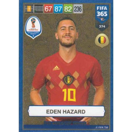 Eden Hazard FIFA World Cup Heroes 374 FIFA 365 Adrenalyn XL