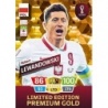 Comprar Cromo Robert Lewandowski Premium Gold Limited Edition Adrenalyn XL Qatar 2022