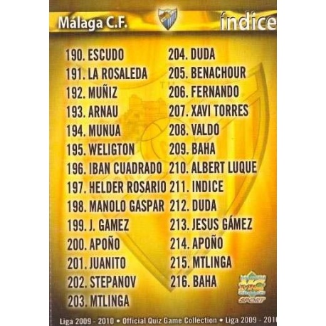 Indice Básica Málaga 211