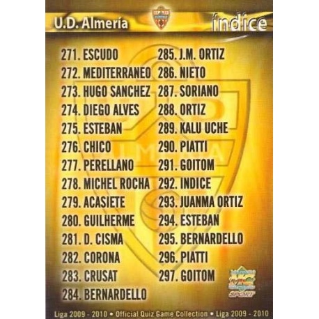 Indice Almeria 292