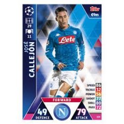 José Callejón SSC Napoli 233 Match Attax Champions 2018-19