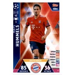 Mats Hummels Bayern München 77 Match Attax Champions 2018-19