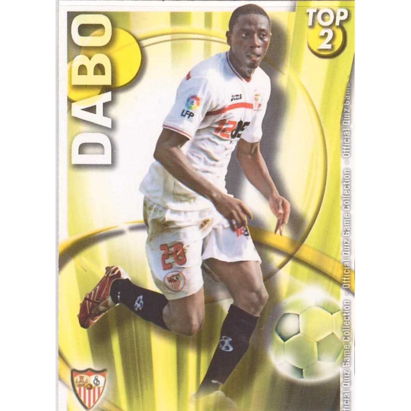 Sale Trading Cards Dabo Sevilla Top Mate Mundicromo Quiz 2010 11