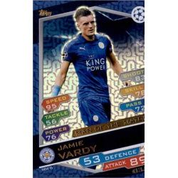 Jamie Vardy MM6 Match Attax Champions 2016-17