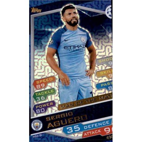 Sergio Agüero MM8 Match Attax Champions 2016-17