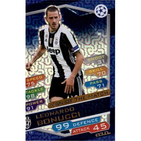 Leonardo Bonucci MM12 Match Attax Champions 2016-17