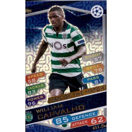 William Carvalho MM14 Match Attax Champions 2016-17