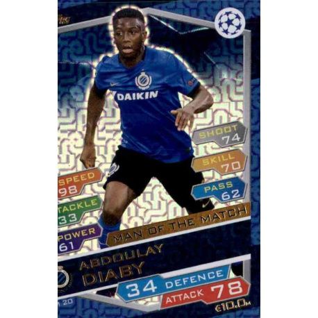 Abdoulay Diaby MM20 Match Attax Champions 2016-17