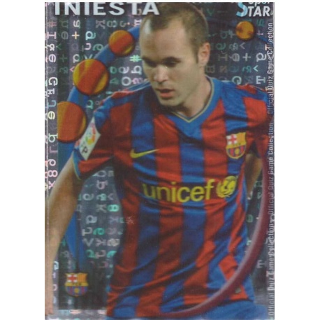 Iniesta Superstar Brillo Letras Barcelona 24