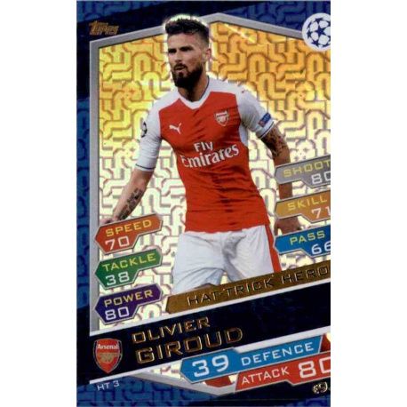 Olivier Giroud HT3 Match Attax Champions 2016-17