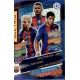 UCL Trio Neymar , Messi , Suarez Match Attax Champions 2016-17