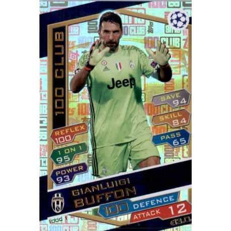 Gianluigi Buffon 100 Club-1 Match Attax Champions 2016-17