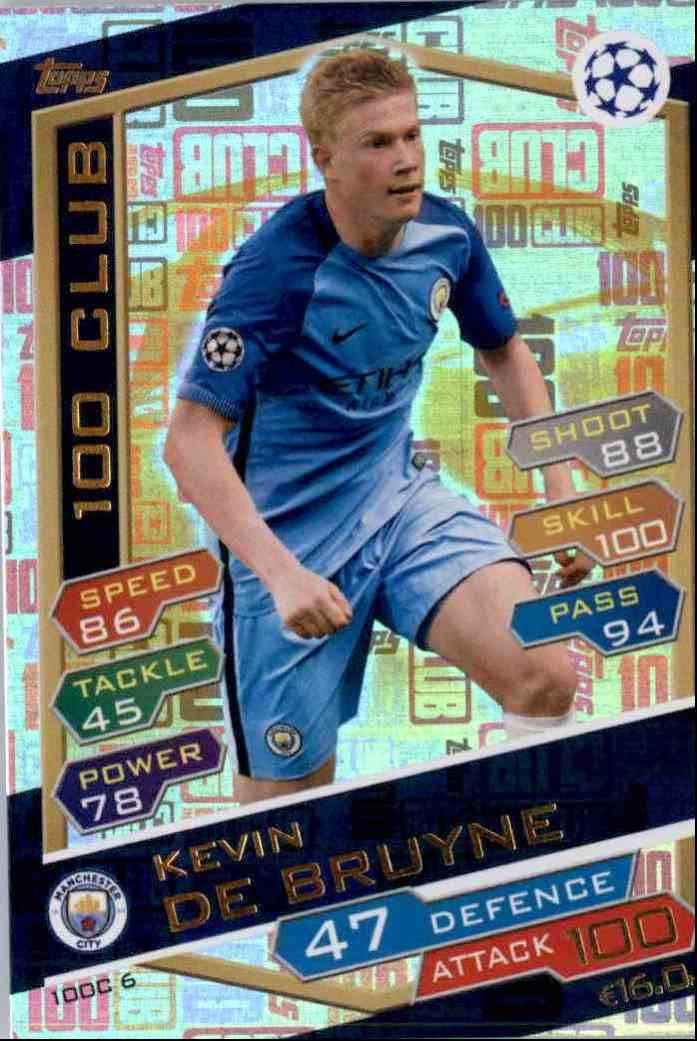 #176 Kevin De Bruyne Match Attax 2016/17 Premier League Playmaker 