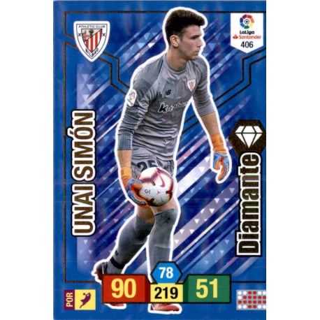 Unai Simon Diamantes 406 Adrenalyn XL La Liga Santander 2018-19