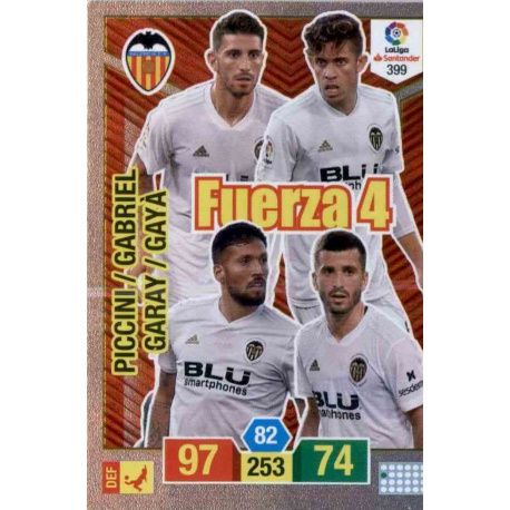 Valencia Fuerza 4 399 Adrenalyn XL La Liga Santander 2018-19