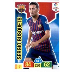 Sergio Busquets Barcelona 60 Adrenalyn XL La Liga Santander 2018-19