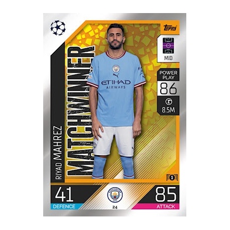 Riyad Mahrez Matchwinner Manchester City 24