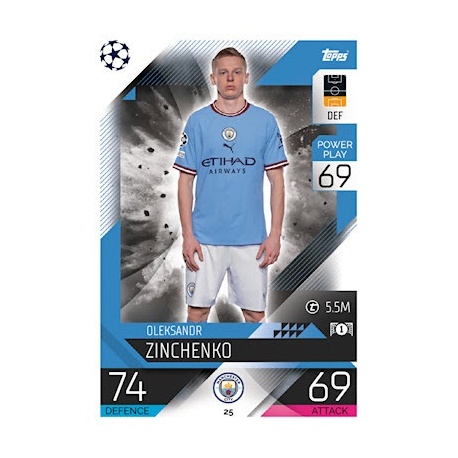 Oleksandr Zinchenko Manchester City 25