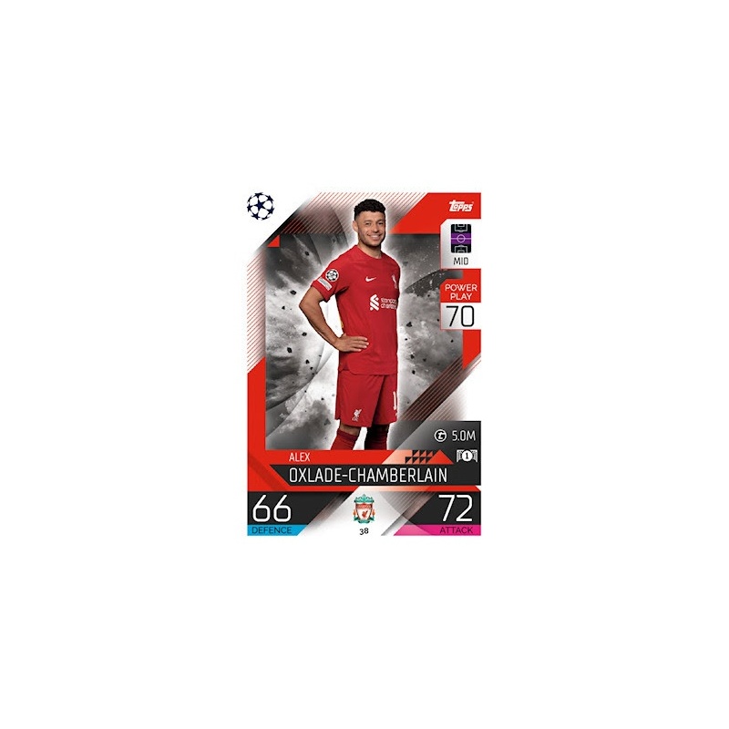Offer Soccer Cards Alex Oxlade-Chamberlain Liverpool Topps Match Attax