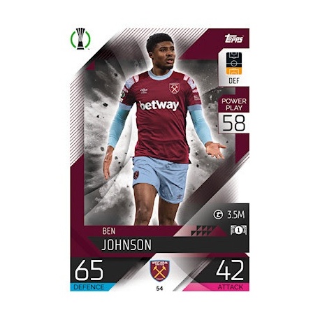 Ben Johnson West Ham United 54