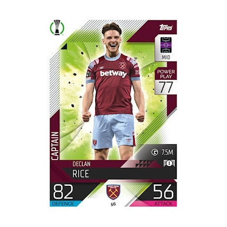 Declan Rice Captain West Ham United 56