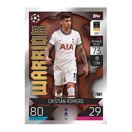 Cristian Romero Warrior Tottenham Hotspur 70