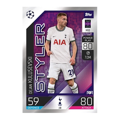 Dejan Kulusevski Styler Tottenham Hotspur 78