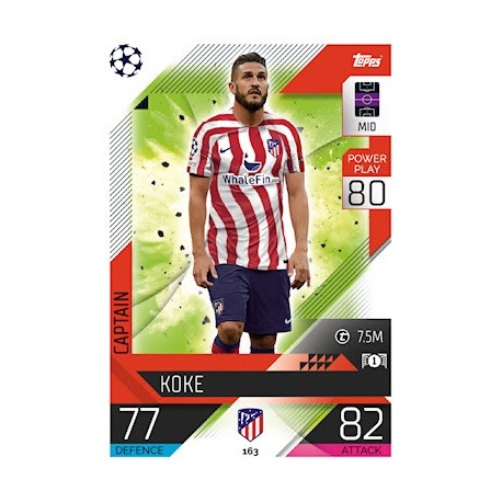 Koke Captain Atlético Madrid 163