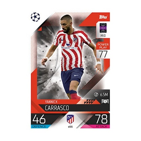Yannick Carrasco Atlético Madrid 166