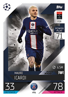 Offer Soccer Cards Mauro Icardi PSG Topps Match Attax 2022-23