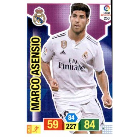 Marco Asensio Real Madrid 250 Adrenalyn XL La Liga Santander 2018-19