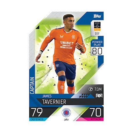 James Taverner Captain Rangers 382