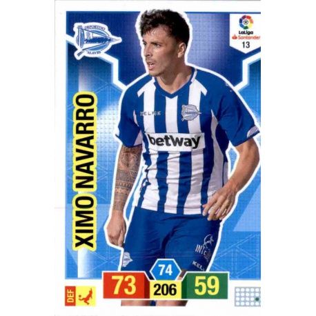 Ximo Navarro Alavés 13 Adrenalyn XL La Liga Santander 2018-19