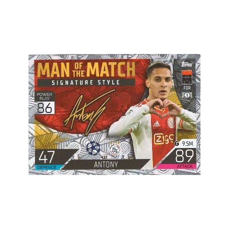 Antony Man of the Match Signature Style AFC Ajax 437