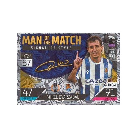 Mikel Oyarzabal Man of the Match Signature Style Real Sociedad 439