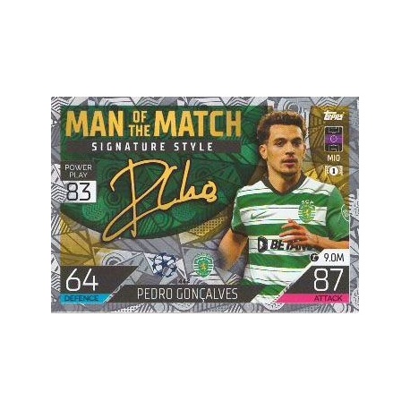 Pedro Goncalves Man of the Match Signature Style Sporting CP 442