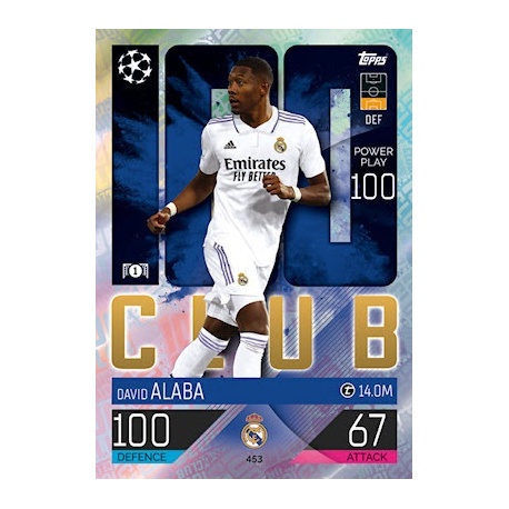 David Alaba 100 Club Real Madrid 453