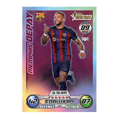 Memphis Depay Topps Heritage Barcelona 476
