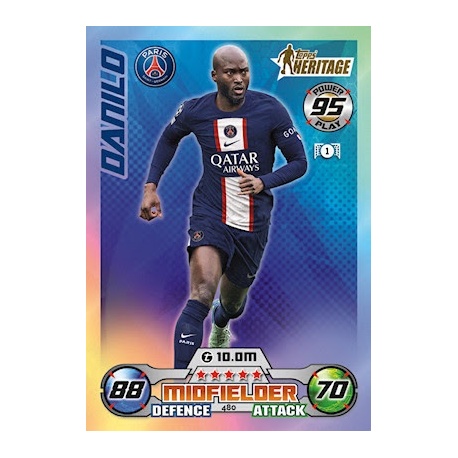 Danilo Pereira Topps Heritage PSG 480