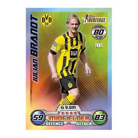 Julian Brandt Topps Heritage Borussia Dortmund 484