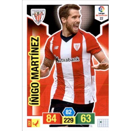 Iñigo Martínez Athletic Club 22 Adrenalyn XL La Liga Santander 2018-19