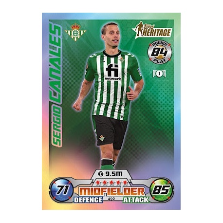 Sergio Canales Topps Heritage Real Betis 490