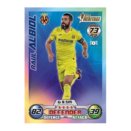 Raul Albiol Topps Heritage Villarreal 493