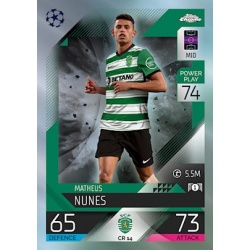 Matheus Nunes Chrome Preview Sporting CP CR 14