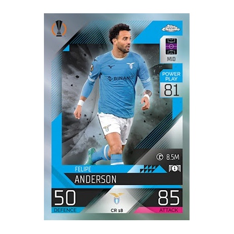 Felipe Anderson Chrome Preview SS Lazio CR 18