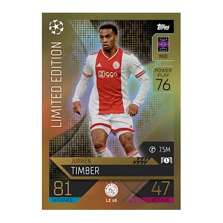 Jurrien Timber Limited Edition AFC Ajax LE 16