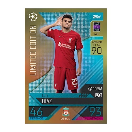 Luis Díaz Blue Limited Edition Liverpool LE BL 1