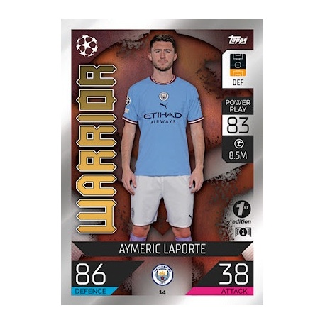 Aymeric Laporte Warrior 1st Edition Manchester City 14