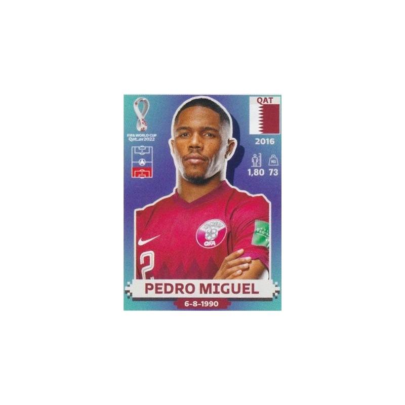 Comprar Cromo Pedro Miguel Qatar Panini World Cup Qatar 2022